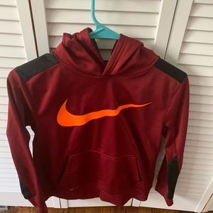 Nike red neon hoodie